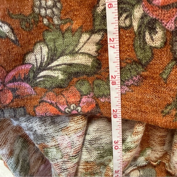 Easel Floral Boho Mini Dress Tie Back Ruffle Hem Sleeveless Size M - Picture 10 of 10